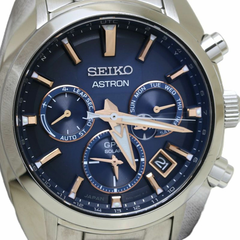 精工 Astron 計時腕錶 SBXC049 5X53-0AJ0 不鏽鋼男士腕錶 130323-4