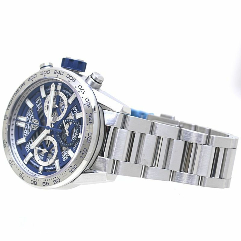 TAG HEUER 豪雅卡萊拉系列 Heuer 02 機芯日期計時碼錶 CBG2019.BA0662 日本限定男士不鏽鋼腕錶 40175-2