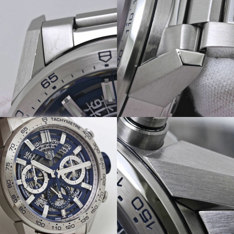 TAG HEUER 豪雅卡萊拉系列 Heuer 02 機芯日期計時碼錶 CBG2019.BA0662 日本限定男士不鏽鋼腕錶 40175-6