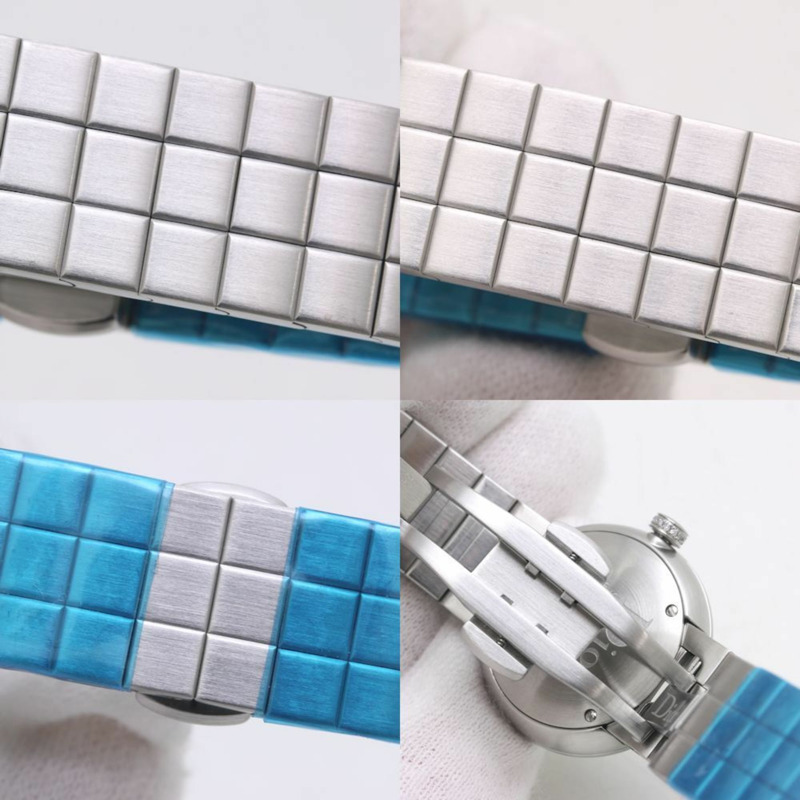 Christian Dior La D de CD047110M002 女士腕錶,鑲嵌4顆鑽石,錶圈亦鑲鑽,不鏽鋼材質,貨號39934-6