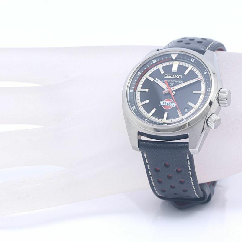 精工 Prospex SBDC219 6R55-00M0 Speedtimer Datsun 240Z 男錶,不鏽鋼錶帶,皮革飾面 (130458)-2