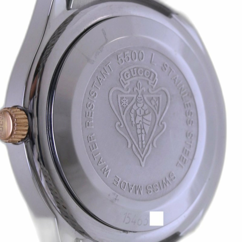 GUCCI G-Class 11 件鑲鑽腕錶,YA055535,5500L,不鏽鋼 xPGP(玫瑰金鍍層),女款,130377-6