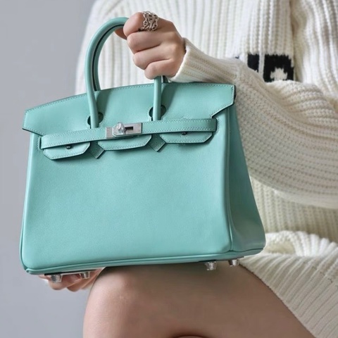 HERMES馬卡龍銀扣Birkin35手提包35*28*18 98新配件盒子塵袋鎖鑰匙