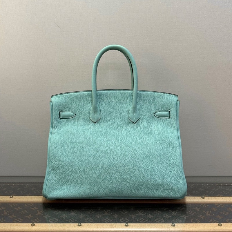 HERMES馬卡龍銀扣Birkin35手提包35*28*18 98新配件盒子塵袋鎖鑰匙-6