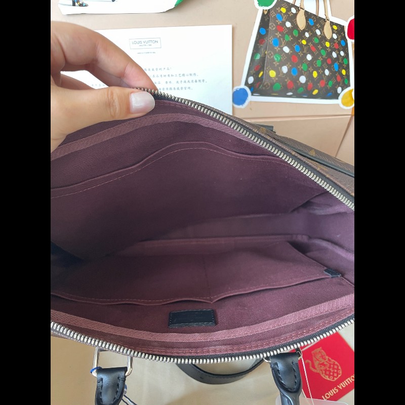 LV 路易威登 經典老花電腦公事包-5