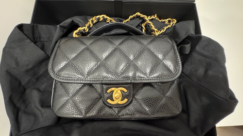 Chanel25A郵差包荔枝皮-0