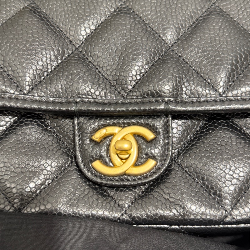 Chanel25A郵差包荔枝皮-3