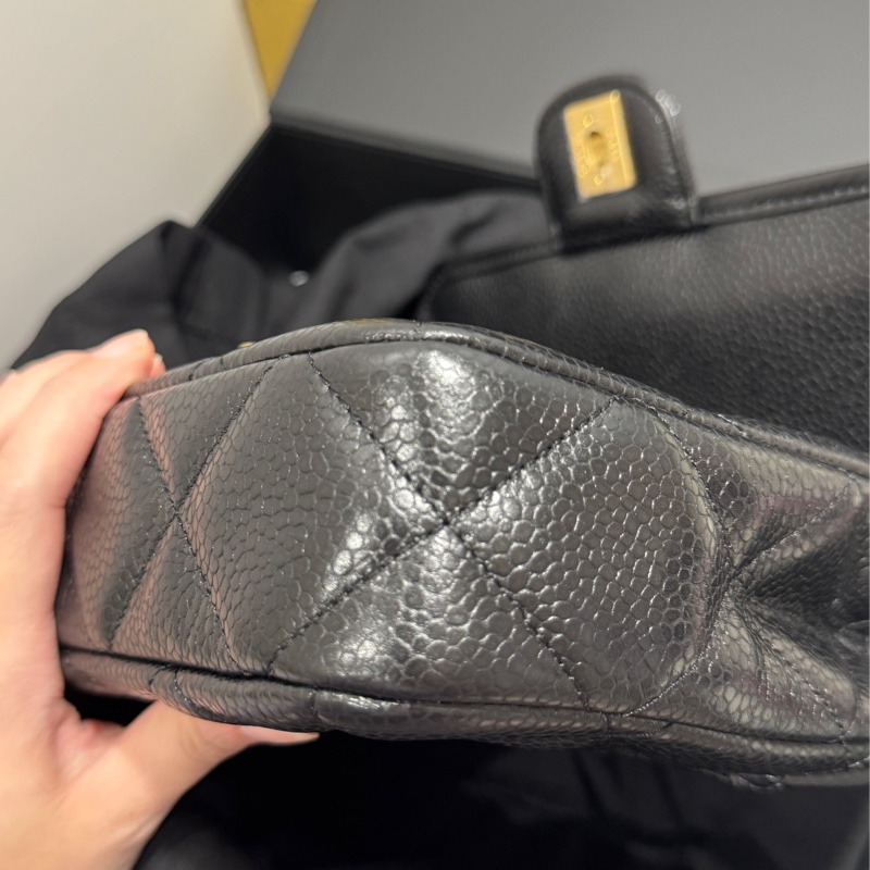 Chanel25A郵差包荔枝皮-8