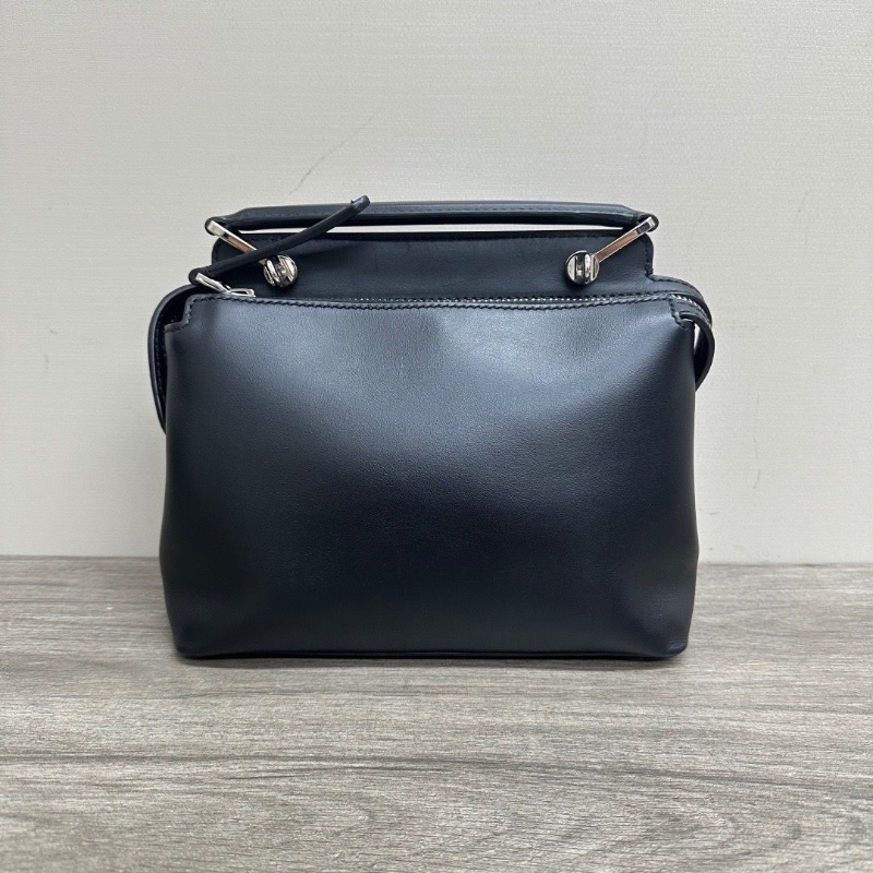 FENDI Dotcom黑色睫毛怪獸手提斜背包:23*16.5*11 98新配件塵袋-4