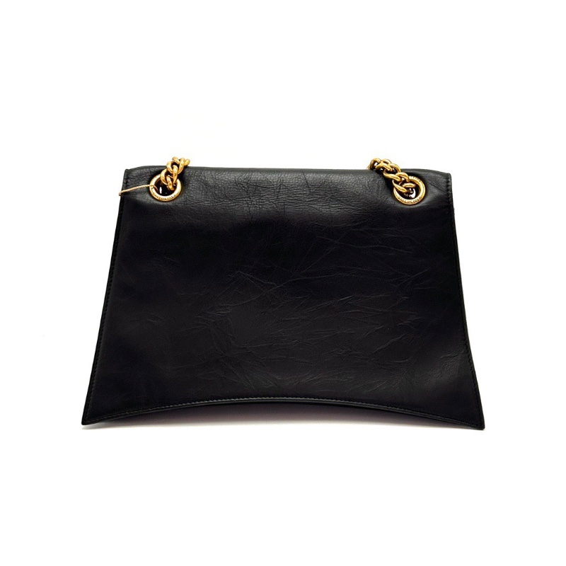 BALENCIAGA crush 黑金中號沙漏包肩背斜背包31.5*19.5*10.5 98新配件塵袋-6