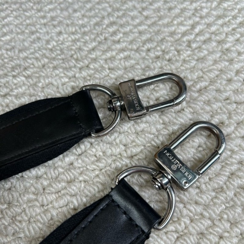 LV路易威登老花公文包 經典Monogram配色 黑色手柄 有肩帶-18