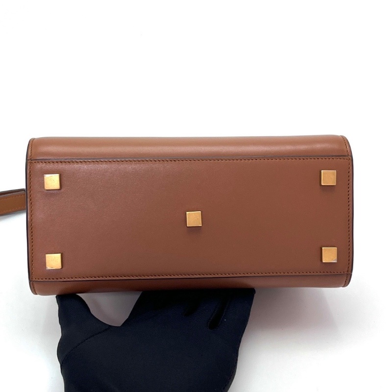 YSL焦糖色曼哈頓小號 手提肩背斜背包21*15*10.5 98新配件塵袋-4