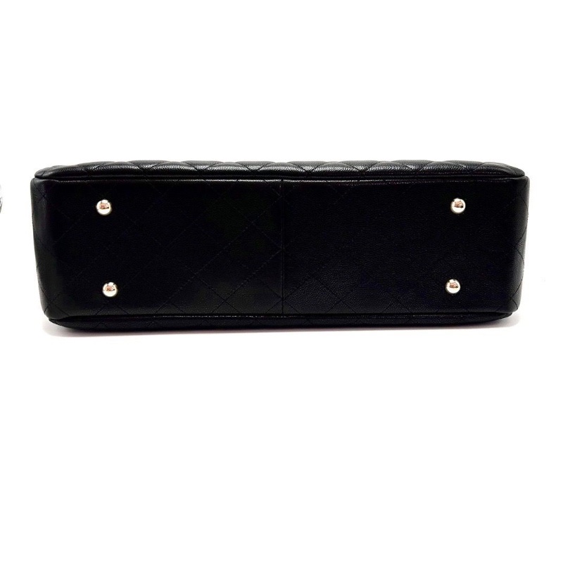 CHANEL 24sgst黑金荔枝牛皮手提肩背托特包36*27.5*10 98新配件塵袋購證-6