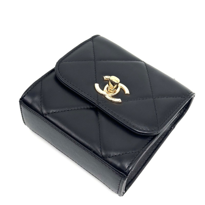 CHANEL黑金Trendy CC羊皮肩背斜背包11.5*12*5.5 98新配件塵袋-4