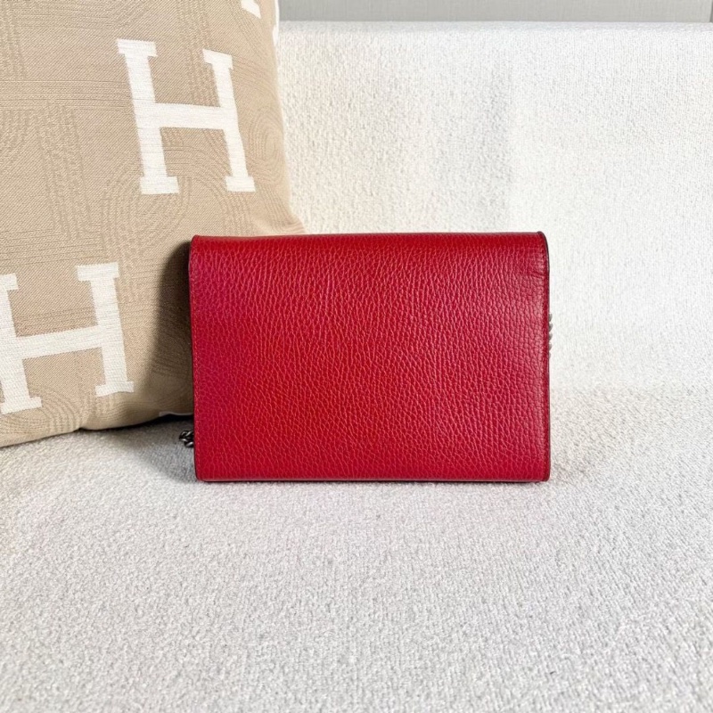 Gucci酒神woc鏈條包 紅色 銀扣 20*15*4 98新配件塵袋-3