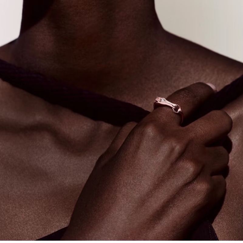 現貨商品 全新閒置品 Hermes 台灣專櫃 正貨商品 馬上鑽玫瑰金戒指 尺寸52號-2