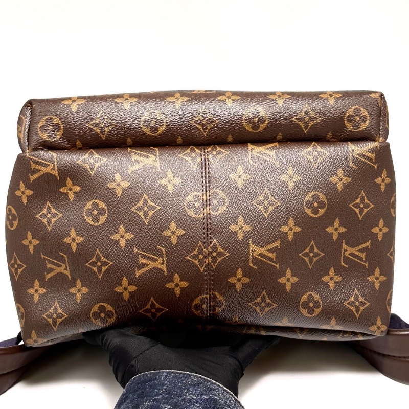 LV 18SS限量秀款Apollo老花字母藍條後背包30*32*16 98新配件塵袋-4