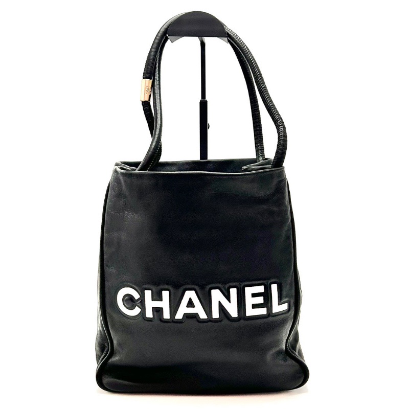 CHANEL中古款山茶花手提肩背腋下托特包23*25*11 98新配件塵袋-6