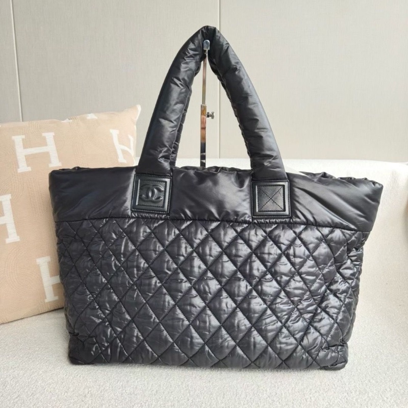 Chanel 黑色羽絨tote托特包27*28*16 99新配件保卡-2