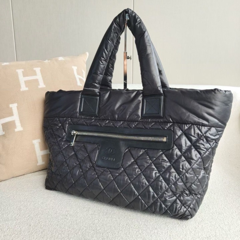 Chanel 黑色羽絨tote托特包27*28*16 99新配件保卡-5