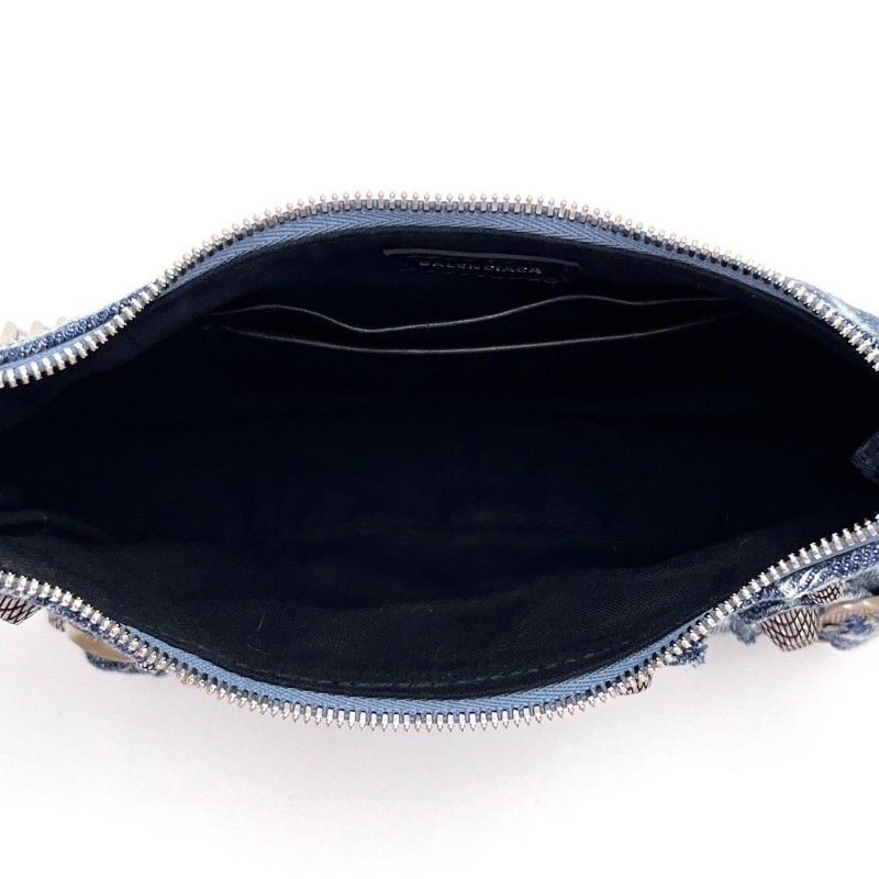 BALENCIAGA Le Cagole牛仔肩背斜背包21*10*4.5 98新配件塵袋-5