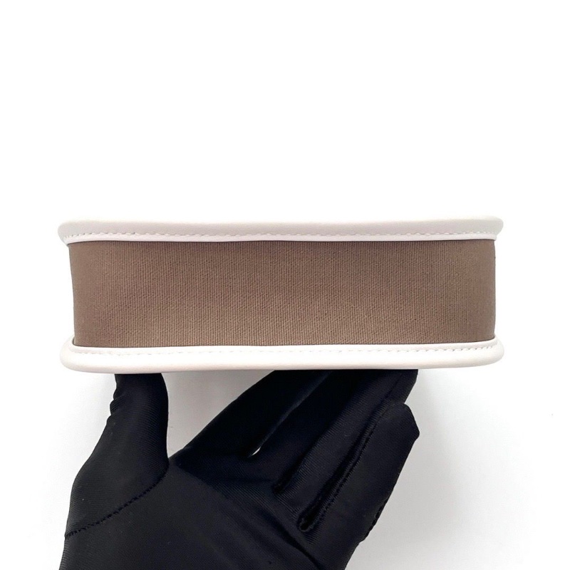 HERMES 伊芙琳大象灰帆布拼皮mini肩背斜背包16*18*5 98新配件盒子塵袋購證-6