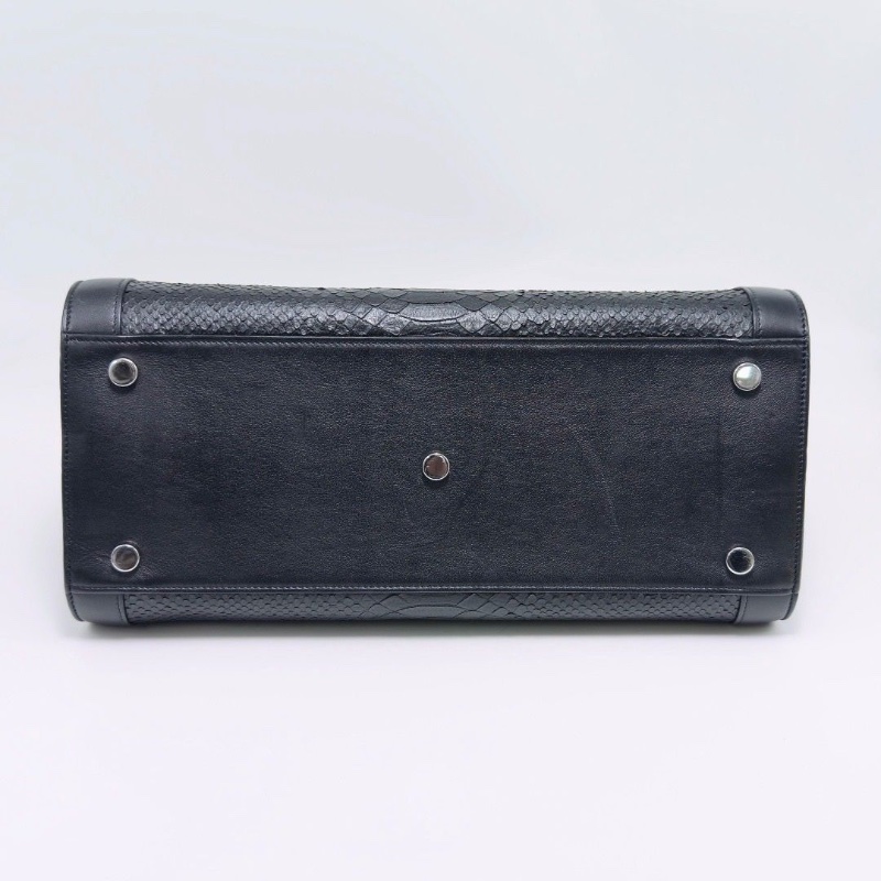 YSL 黑色蛇皮手提肩背斜背32*27*15 98新配件塵袋-3