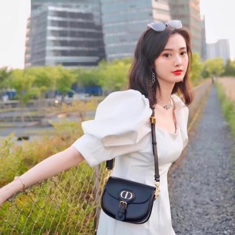 Dior bobby 黑金 全皮小號 馬鞍包️ 18*14*5 98新配件塵袋