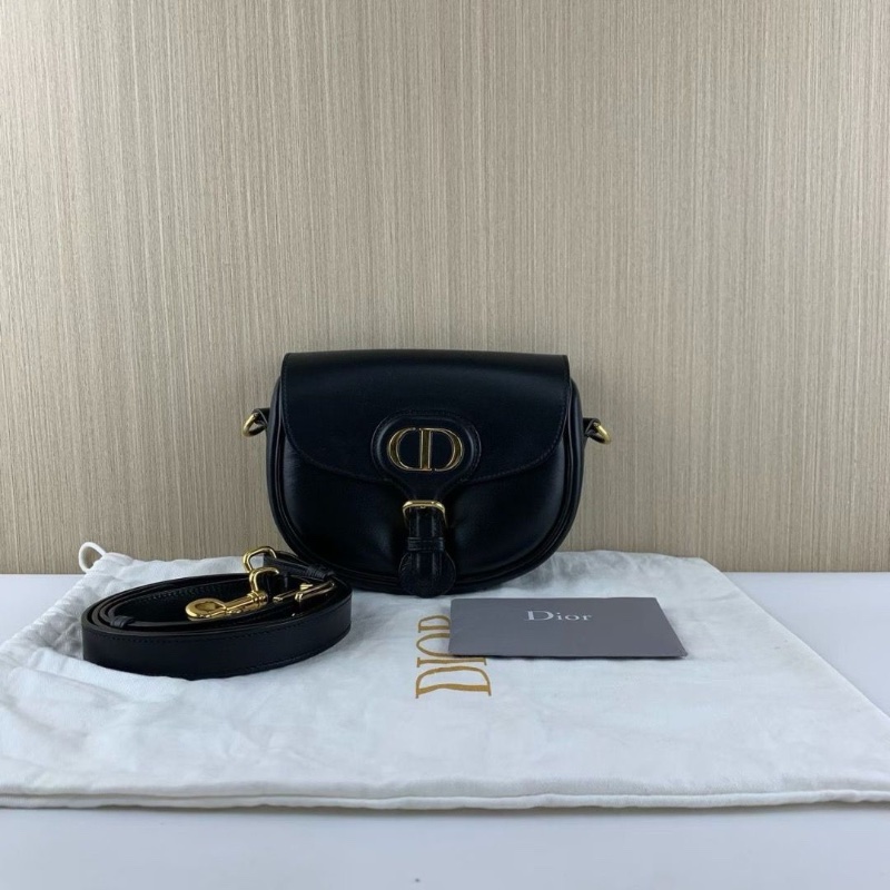Dior bobby 黑金 全皮小號 馬鞍包️ 18*14*5 98新配件塵袋-1
