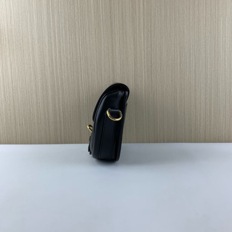 Dior bobby 黑金 全皮小號 馬鞍包️ 18*14*5 98新配件塵袋-3