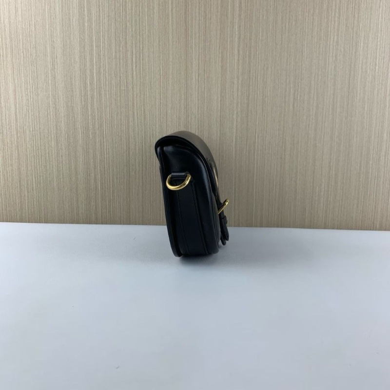 Dior bobby 黑金 全皮小號 馬鞍包️ 18*14*5 98新配件塵袋-6