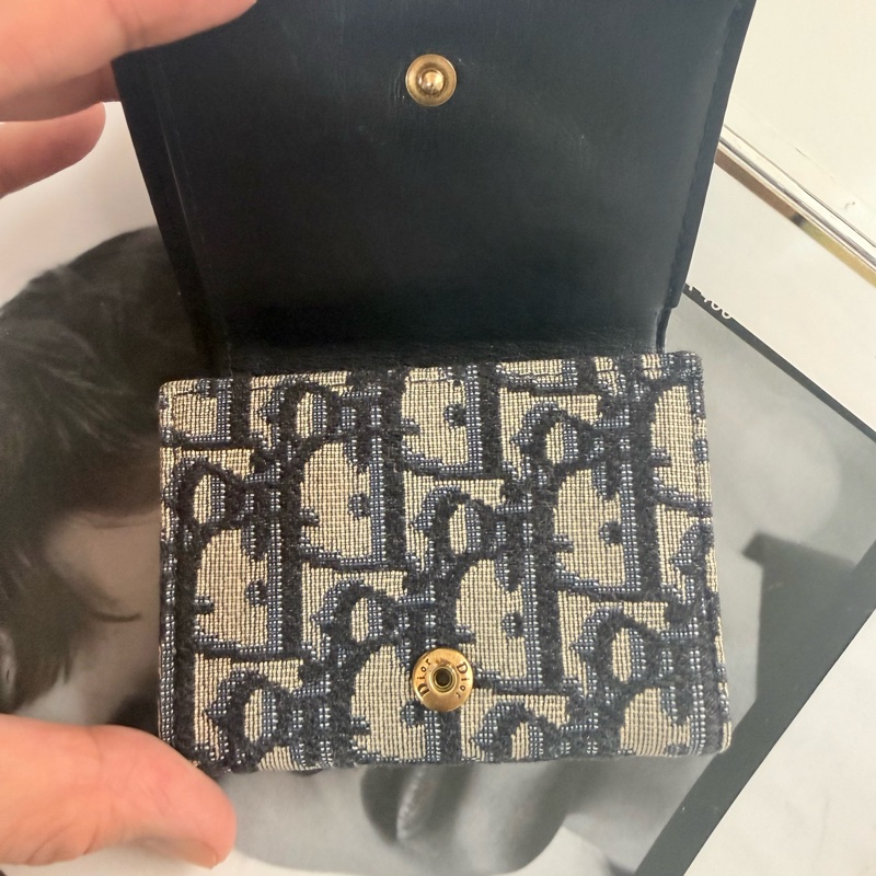 ✔️ 迪奧 CHRISTIAN DIOR SADDLE LOTUS 三折短夾-19