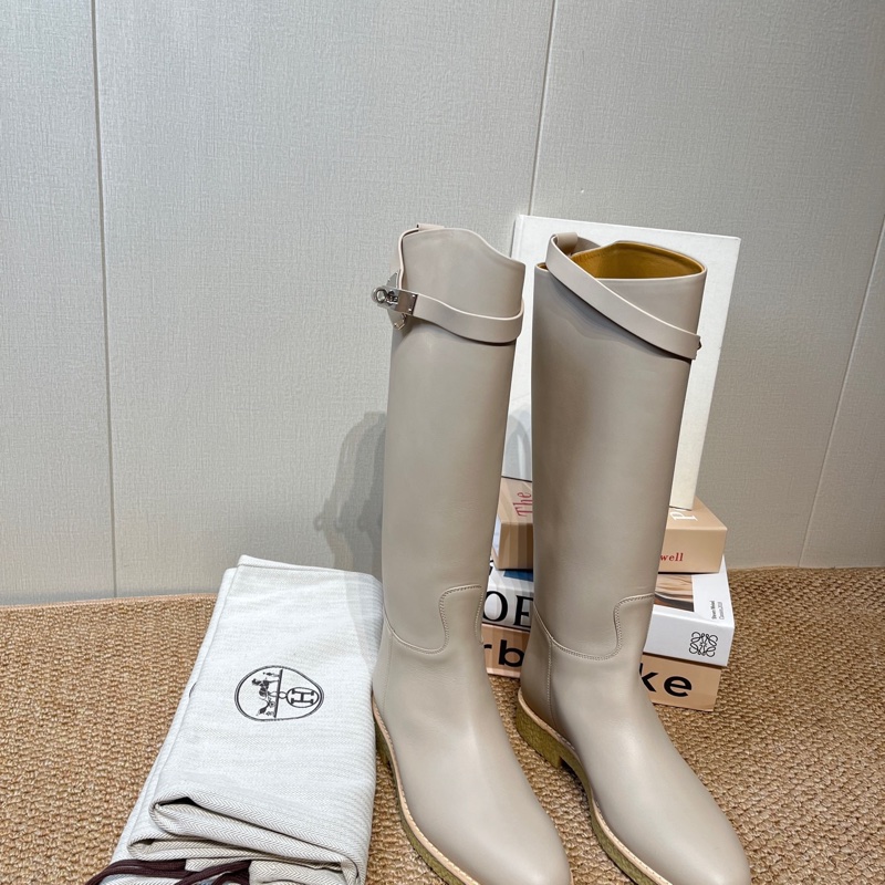 全新❤️HERMES 愛馬仕 Faustine 小牛皮高筒靴 36.5碼-6