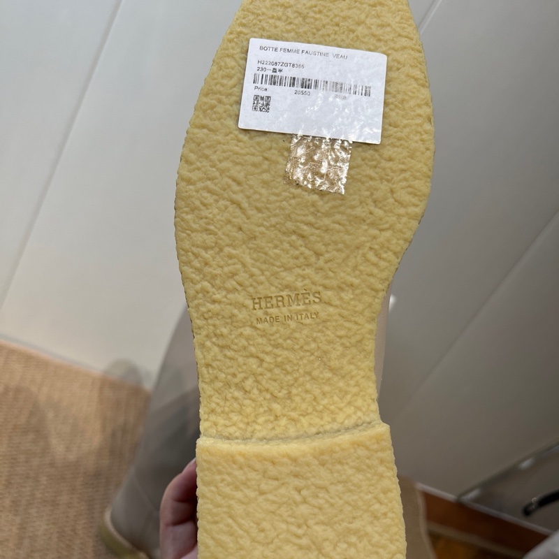 全新❤️HERMES 愛馬仕 Faustine 小牛皮高筒靴 36.5碼-10