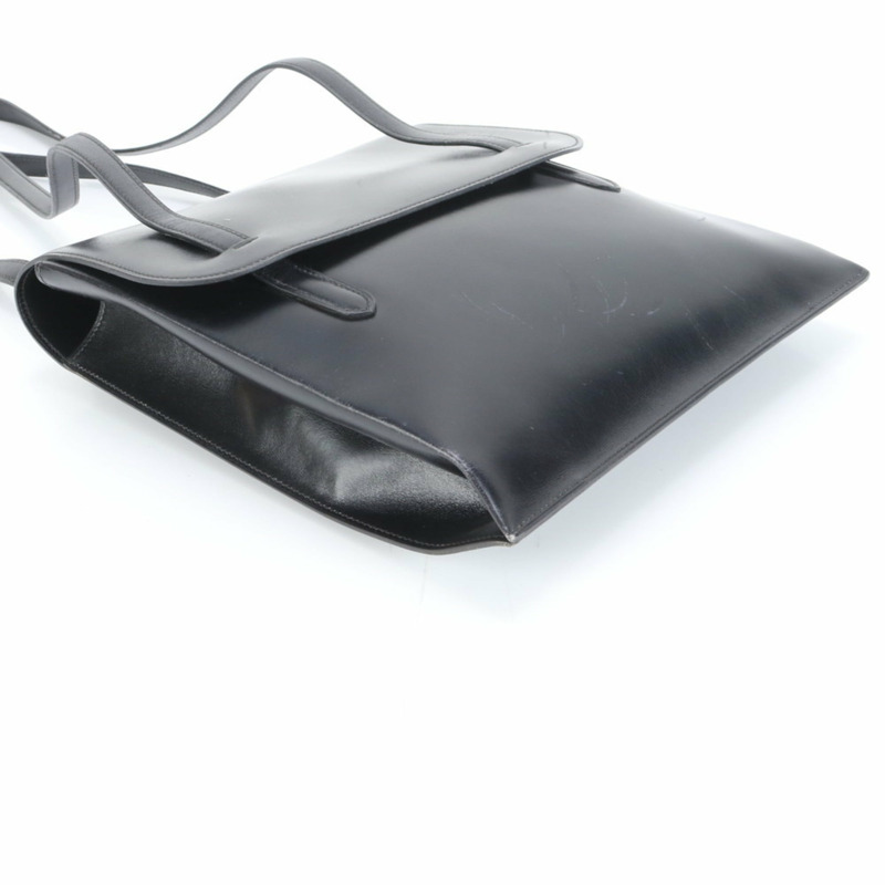 愛馬仕 Hermès 〇I 黑色女士雕花小牛皮單肩包-3