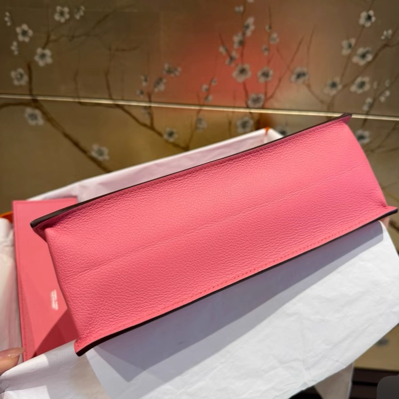 有購證W刻🩷 爱马仕 kelly danes 夏日粉 w刻 银扣 ec皮-8