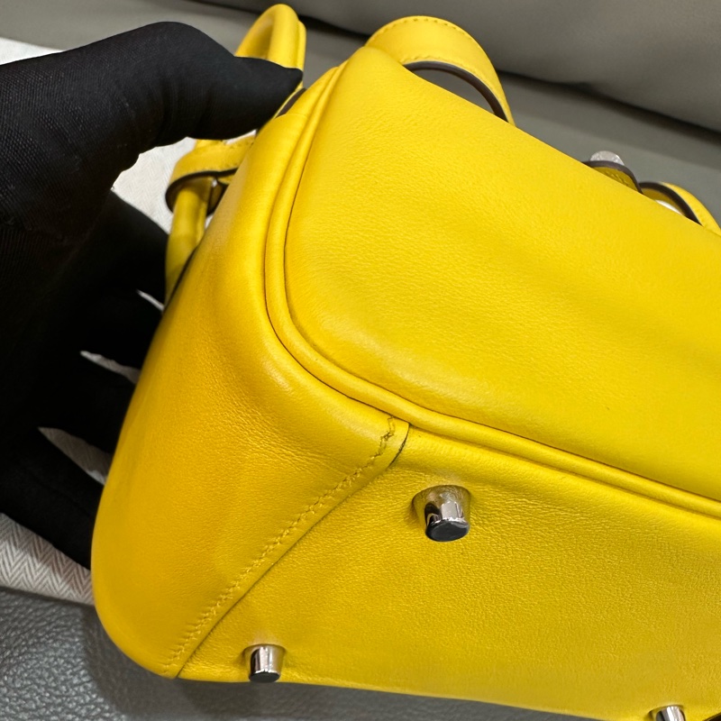 🌈Hermes💛Mini Lindy一代💛那不勒斯黃銀扣🌈99新🌟全套有單🌈🌟Swift皮🌟愛馬仕🌟-4