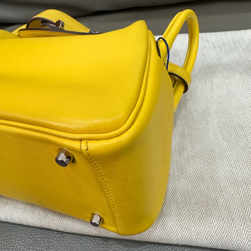 🌈Hermes💛Mini Lindy一代💛那不勒斯黃銀扣🌈99新🌟全套有單🌈🌟Swift皮🌟愛馬仕🌟-5