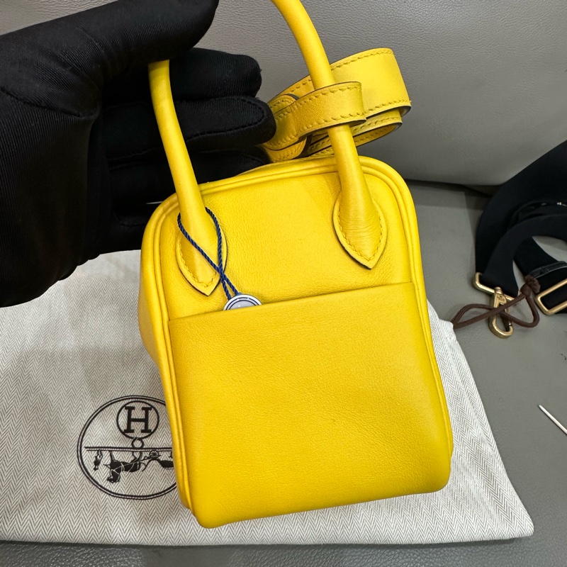 🌈Hermes💛Mini Lindy一代💛那不勒斯黃銀扣🌈99新🌟全套有單🌈🌟Swift皮🌟愛馬仕🌟-6