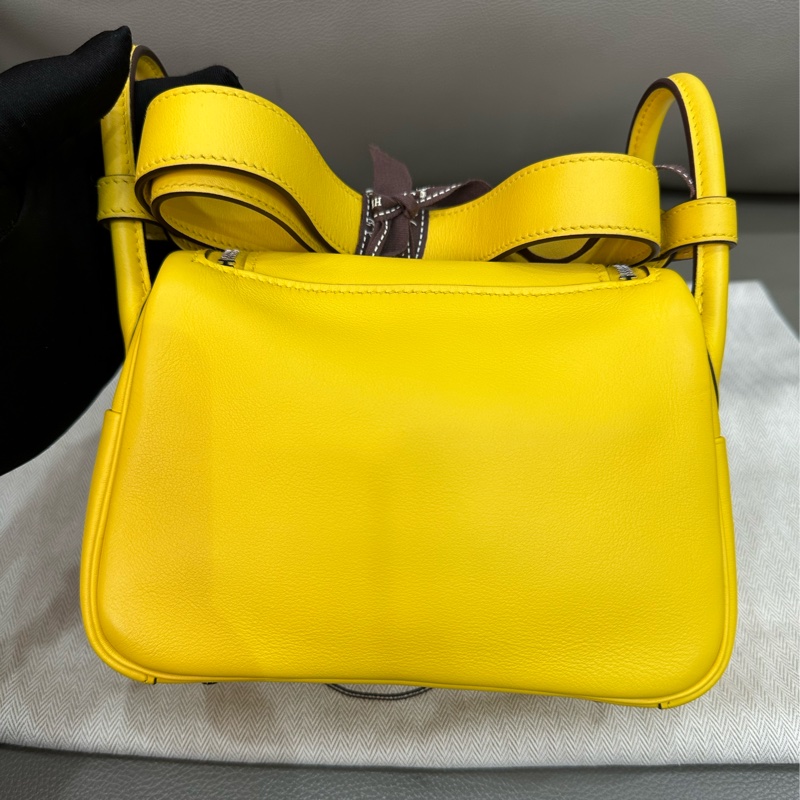 🌈Hermes💛Mini Lindy一代💛那不勒斯黃銀扣🌈99新🌟全套有單🌈🌟Swift皮🌟愛馬仕🌟-8