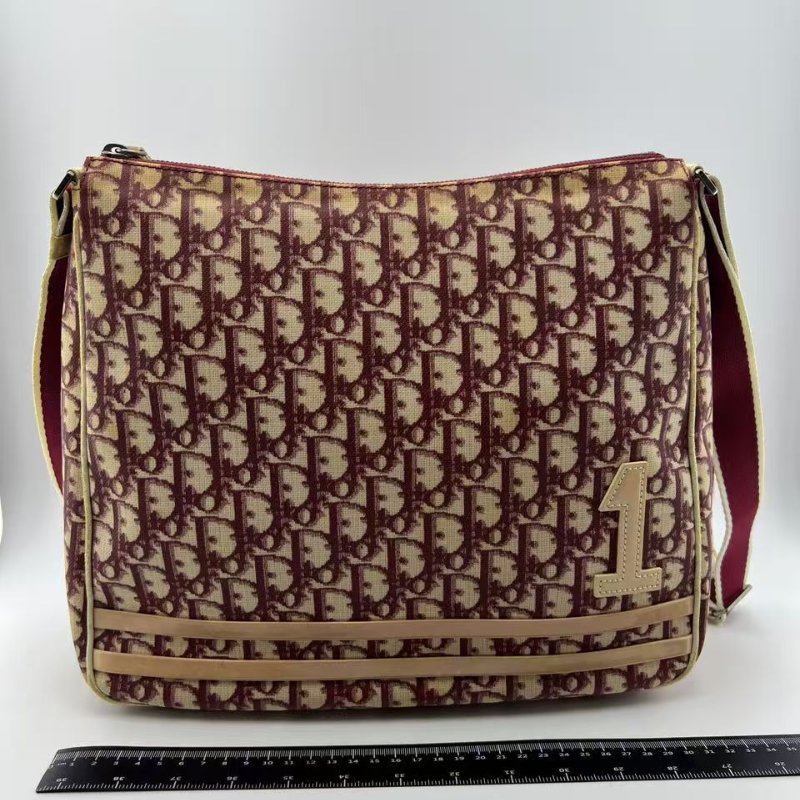 迪奧 Oblique 老花郵差包-0