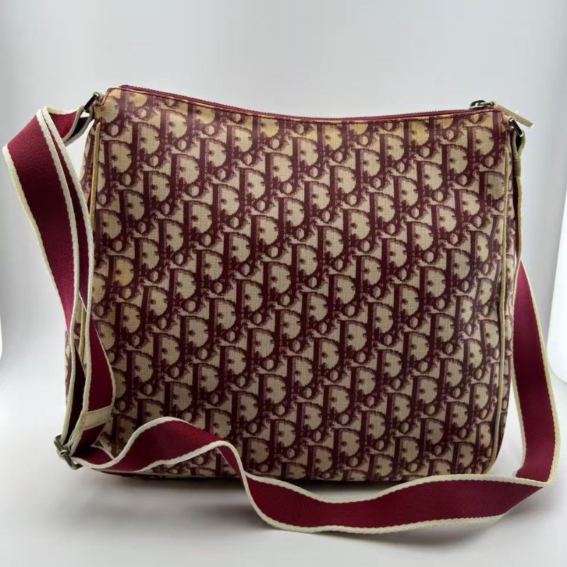 迪奧 Oblique 老花郵差包-8