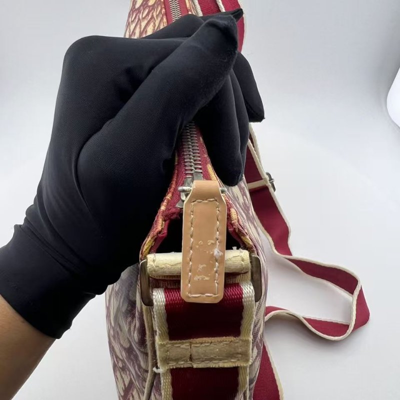 迪奧 Oblique 老花郵差包-19