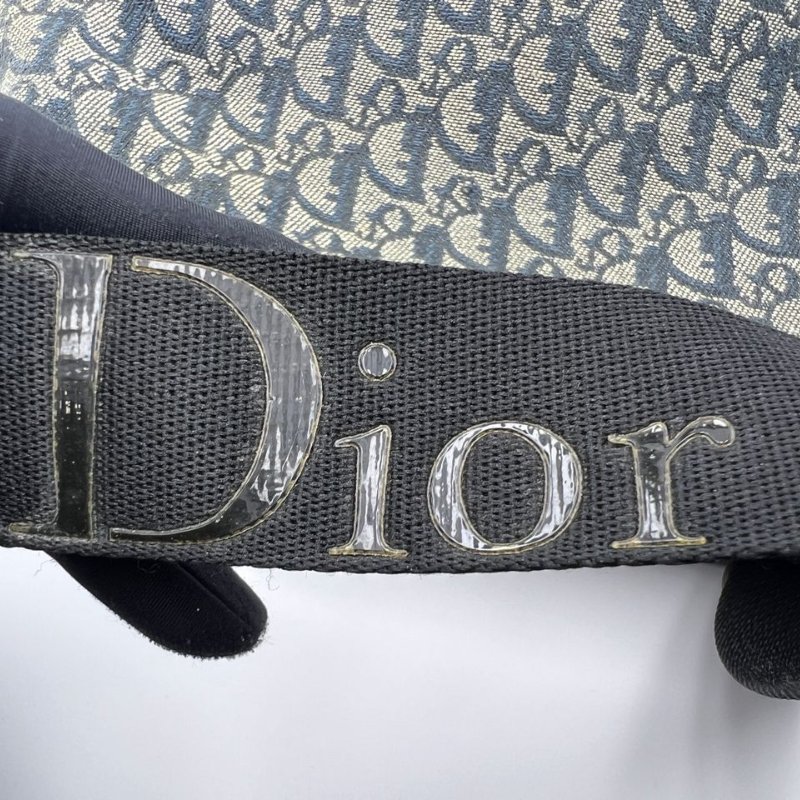 迪奧 Oblique 老花帆布郵差包-3