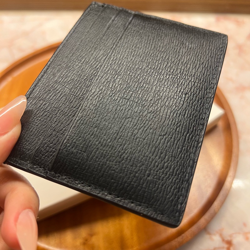 Calvin Klein 男士黑色皮革卡夾Saffiano Leather Card Holder-10