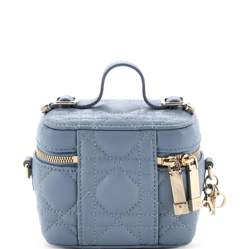 Lady Dior Vanity Case Cannage Quilt Lambskin Micro crossbody bag-1