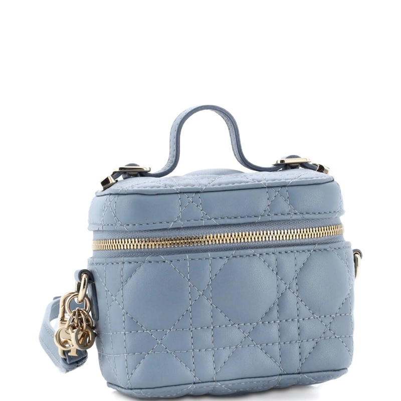 Lady Dior Vanity Case Cannage Quilt Lambskin Micro crossbody bag-3