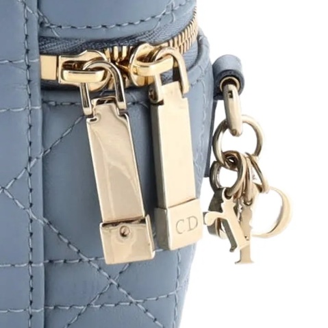 Lady Dior Vanity Case Cannage Quilt Lambskin Micro crossbody bag-9