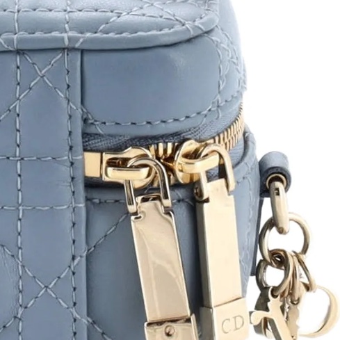 Lady Dior Vanity Case Cannage Quilt Lambskin Micro crossbody bag-11