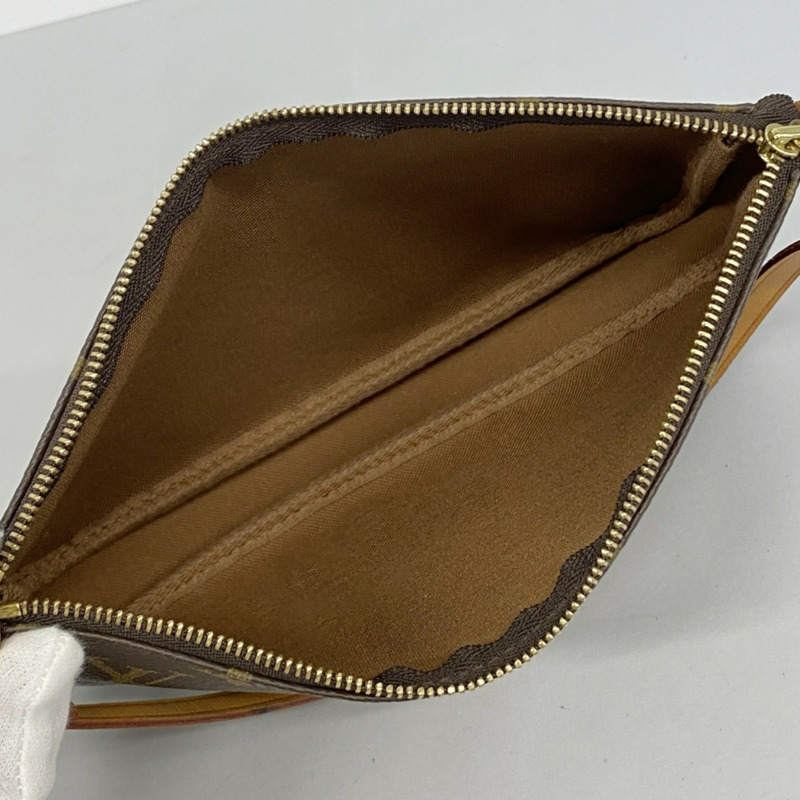 路易威登 Monogram Pochette Accessoires M51980 棕色女士包/手拿包-3